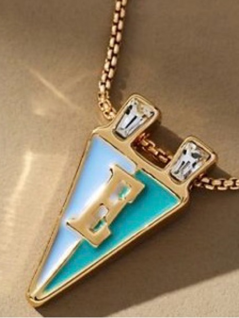 NWT Anthropologie monogram necklace
